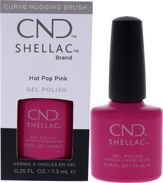 Shellac Nail Color - Hot Pop Pink by for Women - 0.25 oz Nail Polish