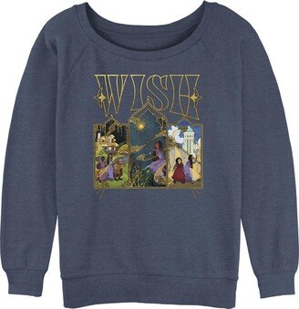 Women's Wish Triptych and Glass Junior's Raglan Pullover with Coverstitch