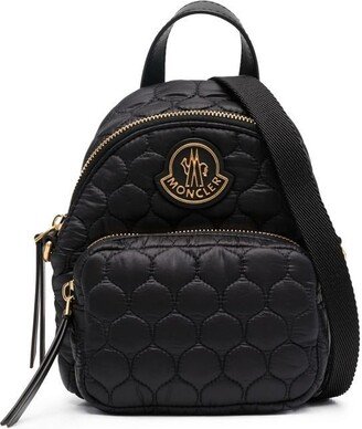 Quilted Logo Plaque Backpack