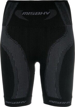 Logo Intarsia-Knit Cycling Shorts-AA