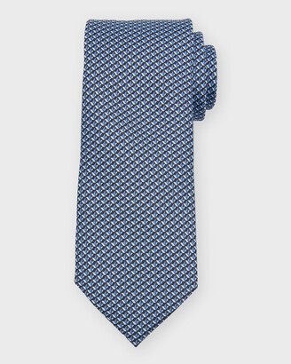 Men's Geometric-Print Silk Tie-AD