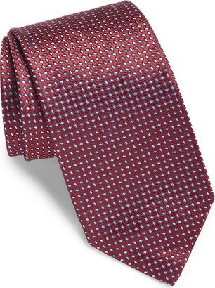 Geometric Silk Tie-AF