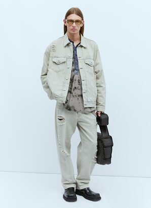 Relaxed Denim Jacket - Man Jackets Grey S - M