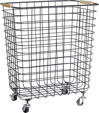 Laundry Cart w/ Wheels Black