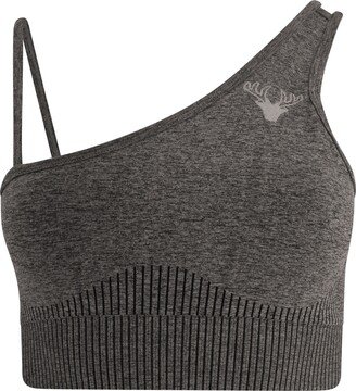 Twill Active Chinella Recycled Asymmetric Sports Bra – Grey Marl