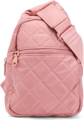 Nylon Motivator Quilted Sling Bag for Women-AA