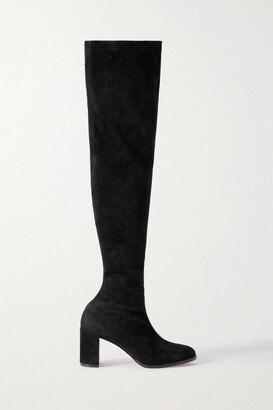 Stretchadoxa Suede Over-the-knee Boots - Black