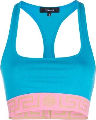 Greca-motif sports bra-AA