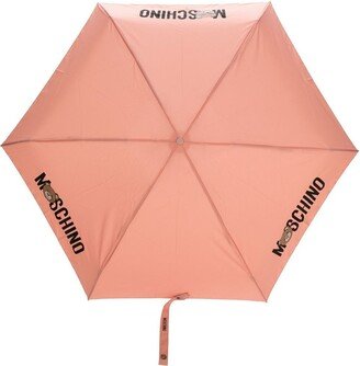 Logo-Print Six-Panel Umbrella