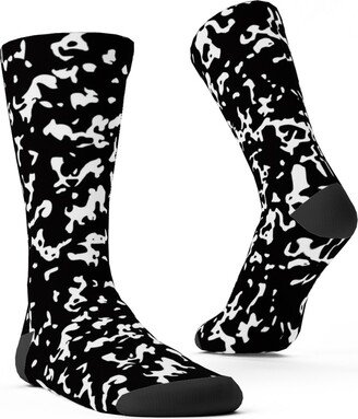 Socks: Composition Notebook - Black & White Custom Socks, Black