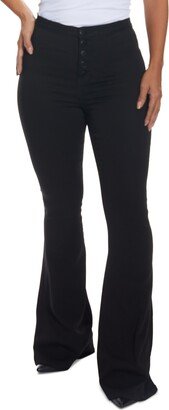 Juniors' Curvy-Fit Flare Jeans