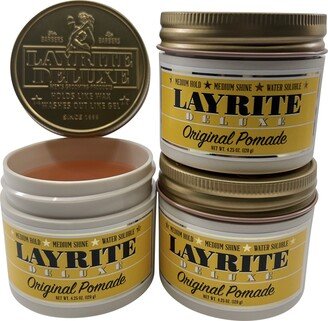 Layrite Deluxe Original Pomade 4.25 OZ Set of 3