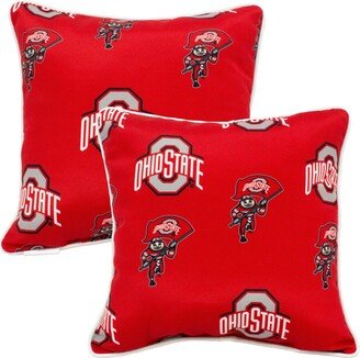 Ohio State Buckeyes Indoor / Outdoor Decorative Pillow Pair