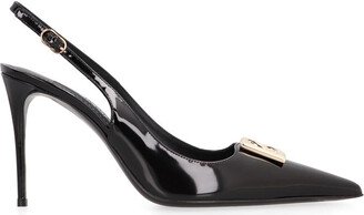 Leather Slingback Pumps-AH