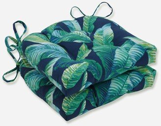 Pillow Perfect Hanalai Lagoon Reversible Chair Pad