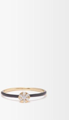 Imagine Diamond, Enamel & 18kt Gold Ring