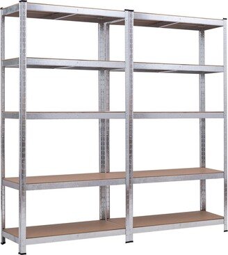 71'' Heavy Duty Storage Shelf Steel Metal Garage Rack 5 Level - 35.5''x 15.76''x 71''-AA