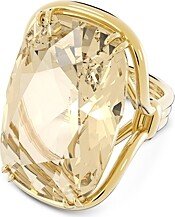 Harmonia Oversize Crystal Cocktail Ring in Gold Tone