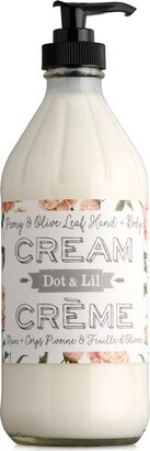 Dot & Lil Peony & Olive Leaf Hand + Body Cream, 16 oz.