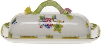 Queen Victoria Butter Dish with Branch Finial Lid