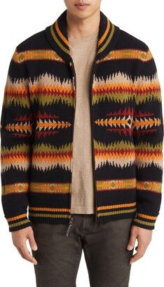 Tye River Zip Front Lambswool Cardigan