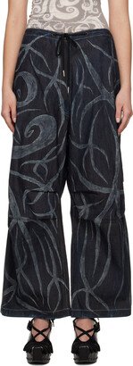 Anna Castellano SSENSE Exclusive Black Stars Jeans