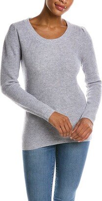 Puff Sleeve Wool & Cashmere-Blend Sweater