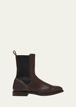 Leather Monili Chelsea Boots