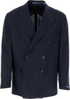 Double-Breasted Tailored Blazer-AS