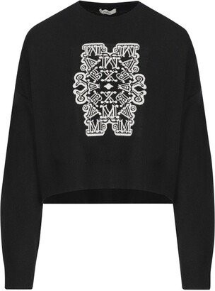 Logo Intarsia Crewneck Jumper-AM