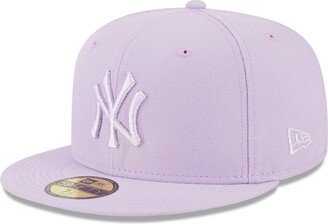 Men's Lavender New York Yankees 2023 Spring Color Basic 59FIFTY Fitted Hat