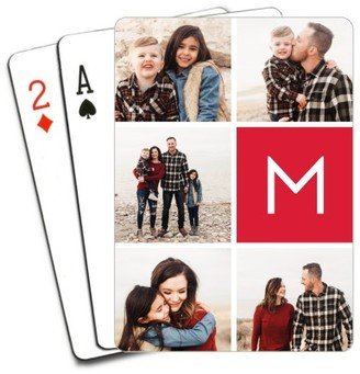 Playing Cards: Gallery Monogram Playing Cards, Red