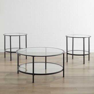 Crosley Furniture Aimee 3Pc Coffee Table Set