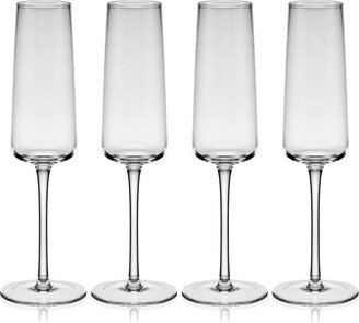 Cora 8 Ounce Flute Glass 4-Piece Set