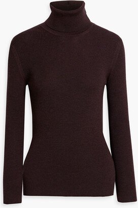 Floriane ribbed merino wool turtleneck sweater