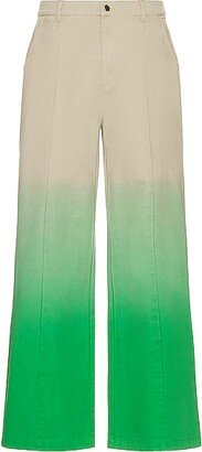 Cest Bon Baggy Trouser in Tan,Green