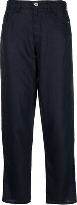 Wide-Leg Linen Trousers