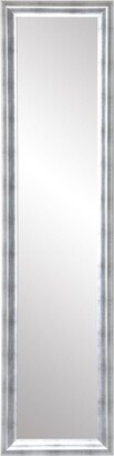 BrandtWorks Modern Brushed Silver Slim Full Length Mirror