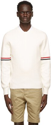 White Milano RWB Stripe Sweater