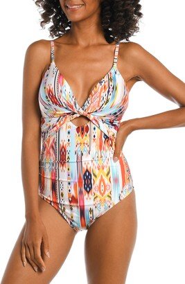 Desert Dream Twist Keyhole One-Piece Swimsuit