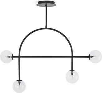 La Redoute Interieurs Macha Metal & Glass Chandelier