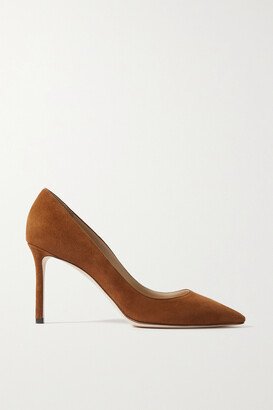 Romy 85 Suede Pumps - Tan