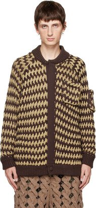 Beige & Brown Tinybasket Cardigan