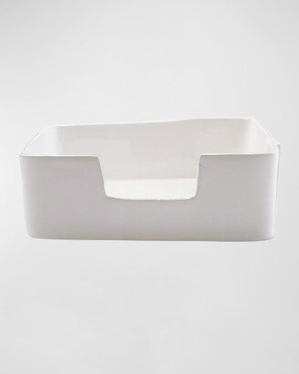 Melamine Lastra White Dinner Napkin Holder