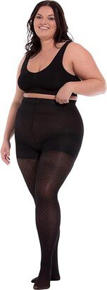 MAGIC Bodyfashion Incredible Legs Shaping Tights (Black Diamond 1) Women's Underwear