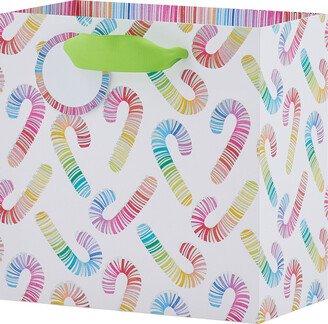 Tote Small Square Rainbow CandyCanes Multi