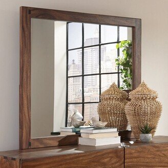 Furniture Winslow Smokey Walnut Rectangular Dresser Mirror