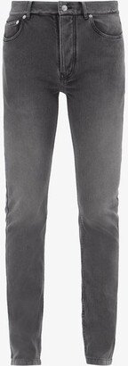 Denim-effect Cotton-jersey Trousers