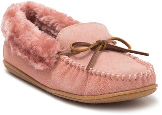 Camp Faux Fur Lined Moccasin Slipper