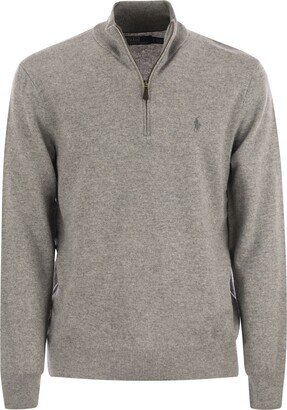 Wool Pullover With Half Zip